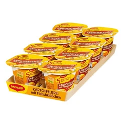 Maggi Kartoffelbrei Mit Fleischklößchen 5 Minuten Terrine 8 X 46 G