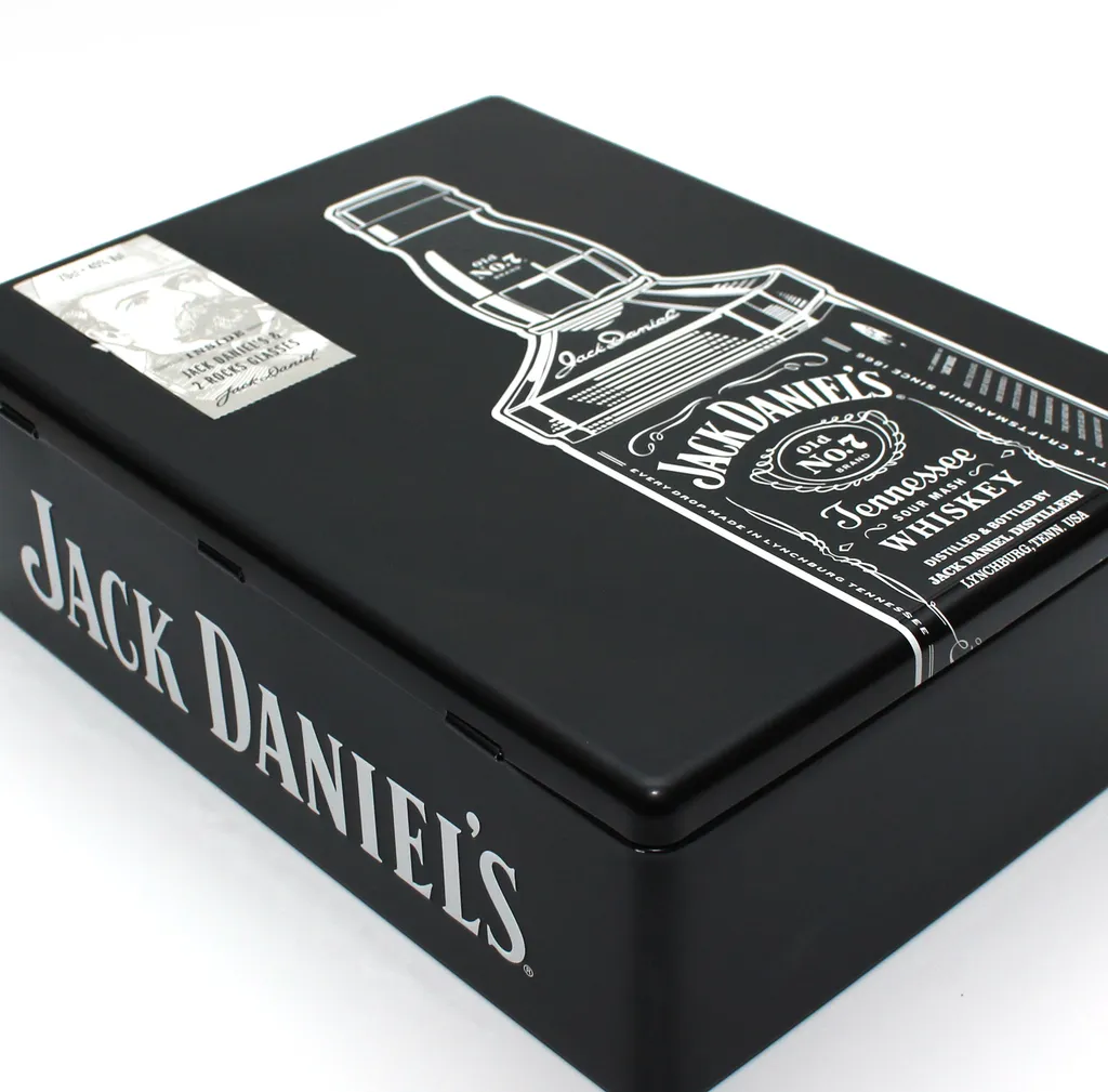 Jack Daniels Old Nr. 7 - Tennessee Whiskey - Sammlerdose Mit 2 Gläsern 4 Jack Daniels Old Nr. 7 - Tennessee Whiskey - Sammlerdose Mit 2 Gläsern – Bild 4