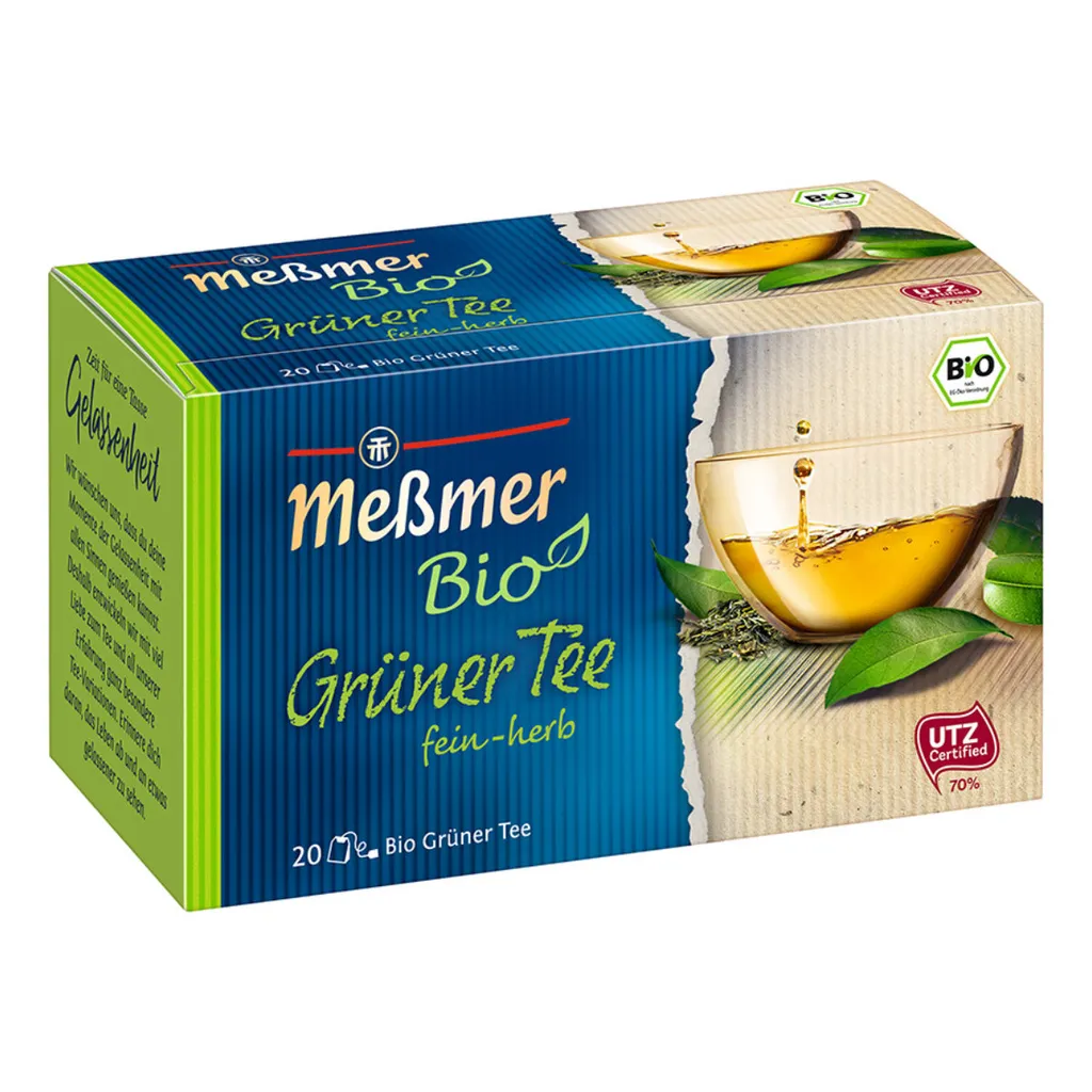 MeßmerGrüner Tee Herb Frischer Geschmack Feinster Tee 35g 1 MeßmerGrüner Tee Herb Frischer Geschmack Feinster Tee 35g