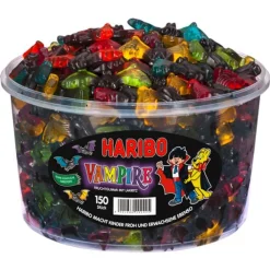 Haribo Vampis Fruchtige Fruchtgummi Fledermäuse Mit Lakritz 1350g -Essen Verkäufe 7f176d3694b8a9e077f0563fa3599e2d