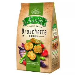 Genuport Trade GmbH Maretti Bruschette Chips Mediterranean Vegetables Feine Brotchips 150g