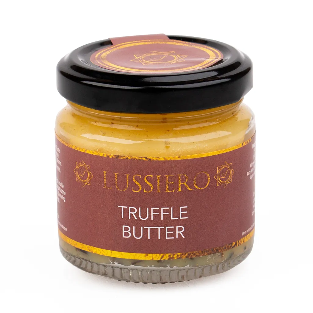 Lussiero Trüffelbutter Mit Echtem Weissem Bianchetto Trüffel Tuber Borchii 80g 1 Lussiero Trüffelbutter Mit Echtem Weissem Bianchetto Trüffel Tuber Borchii 80g