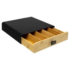 5five Simply Smart Aufbewahrungsbox Kaffe Kapsel Modern Metall Bambus Schwarz/braun 7,5cm X 33cm X 31cm -Essen Verkäufe 81b06d42c54f28d54d499b2f8f206ad9