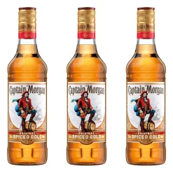 Diageo Captain Morgan Original Spiced Gold, 3er, Rum-Basis, Alkohol, Alkoholgetränk, Flasche, 35 %, 500 Ml, 735454