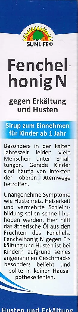 Sunlife Fenchelhonig N 350g 2 Sunlife Fenchelhonig N 350g – Bild 2