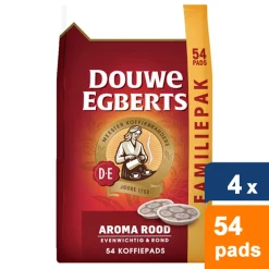 Jacobs Douwe Egbert - Aroma Rood - 4x 54 Pads