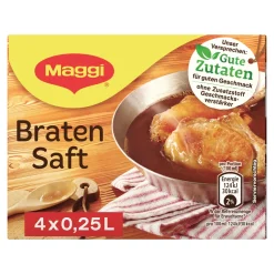 Maggi Bratensaft Zum Abrunden Oder Zu Fleisch 72g 4er Für 4x 250ml