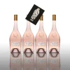 Angelina Jolie + Brad Pitt Studio By Miraval Rose Wein 4x 0,75L (13% Vol) Jolie-Pitt Miraval Wein - 4er Set - [Enthält Sulfite]