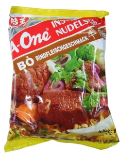 A-One [ 10x 85g ] Instant Nudelsuppe [ Rindfleischgeschmack ]