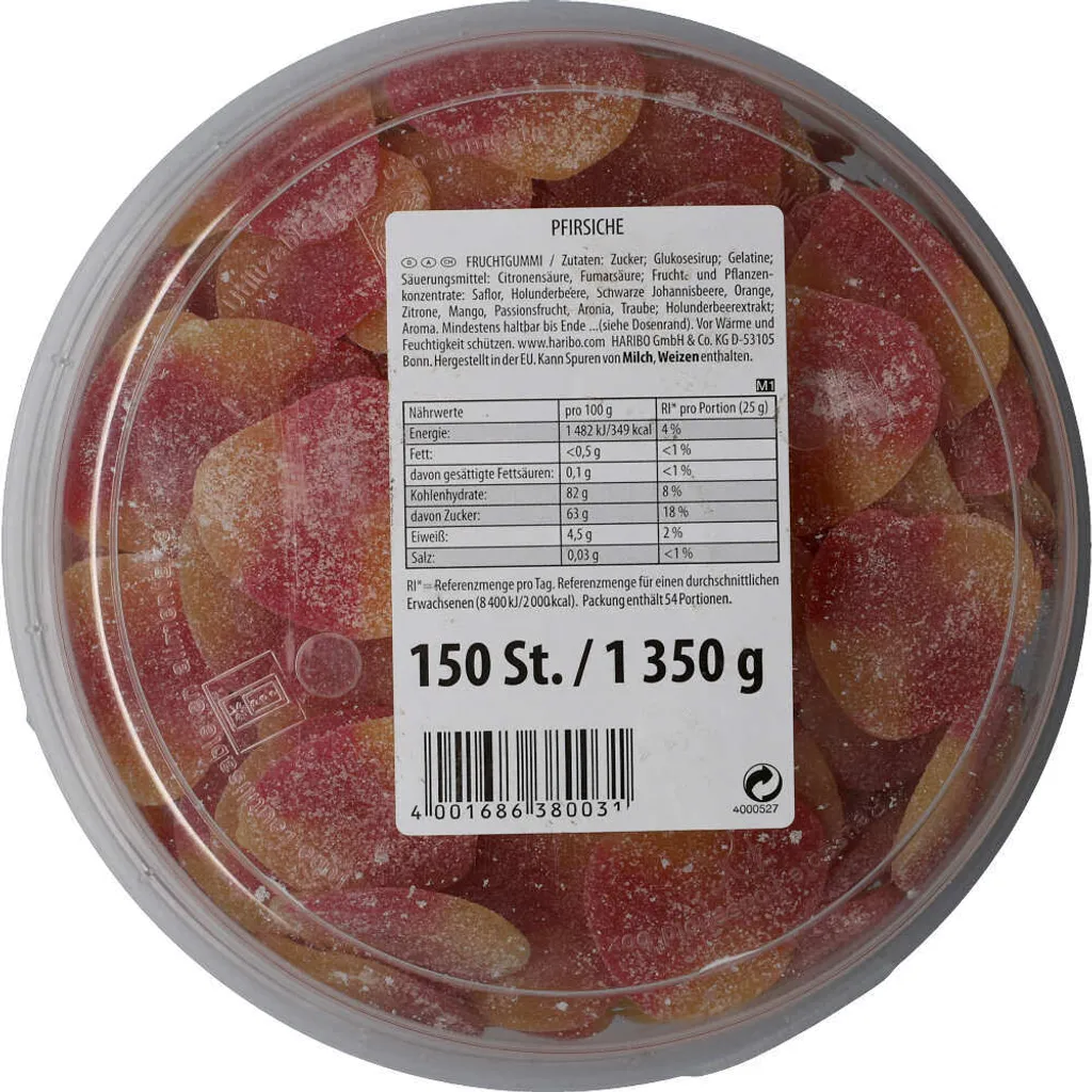 Haribo Pfirsiche Gezuckete Fruchtgummi Mit Pfirsichgeschmack 1350g 6 Haribo Pfirsiche Gezuckete Fruchtgummi Mit Pfirsichgeschmack 1350g – Bild 6