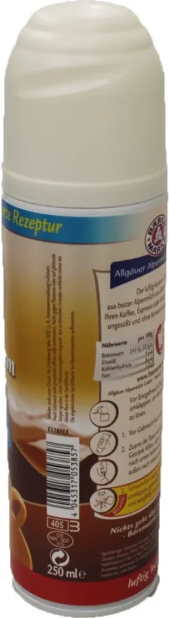 Bärenmarke Der Milch Schaum Luftig Locker In Der Sprühflasche 250ml -Essen Verkäufe 8d48597d46ef8a8f5d311c5dff751e92
