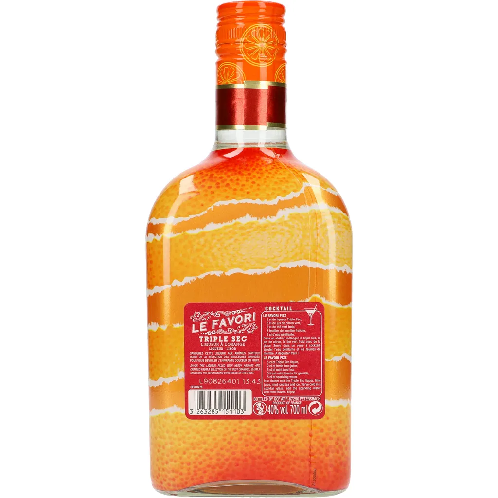 Lesgrand Le Favori Triple Sec Orangenlikoer | 40 % Vol | 0,7 L 5 Lesgrand Le Favori Triple Sec Orangenlikoer | 40 % Vol | 0,7 L – Bild 5