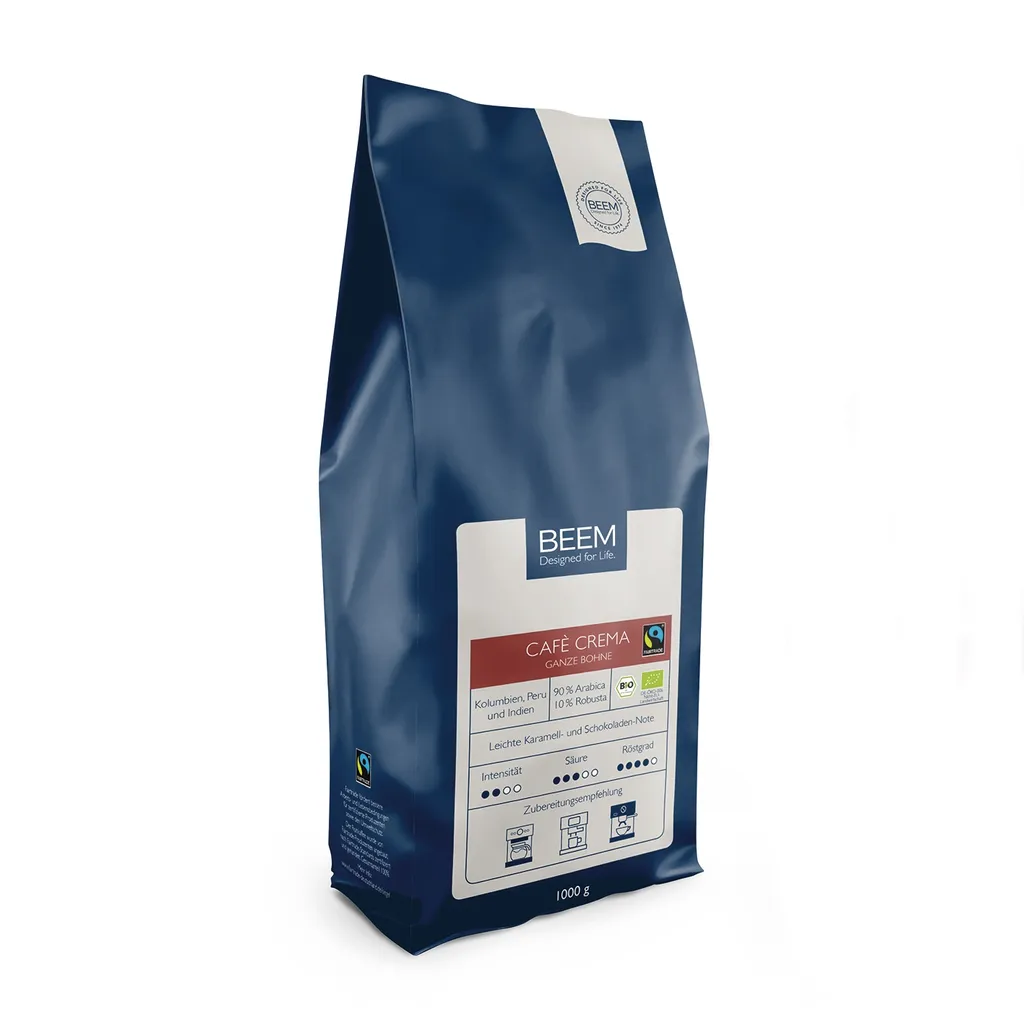 Maxxworld Kaffeebohnen Café CremaRöstung Bohnenkaffee Röstkaffee 4x1kg BEEM 4 Maxxworld Kaffeebohnen Café CremaRöstung Bohnenkaffee Röstkaffee 4x1kg BEEM – Bild 4