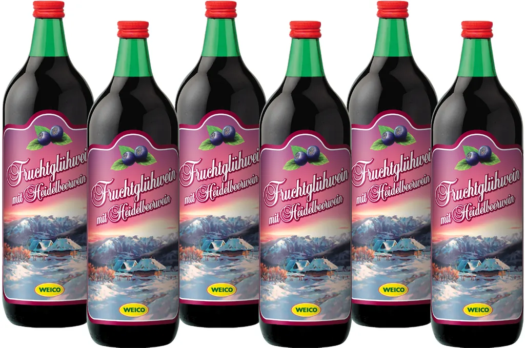 WEICO Fruchtglühwein Mit Heidelbeerwein (6 X 1 L) 1 WEICO Fruchtglühwein Mit Heidelbeerwein (6 X 1 L)