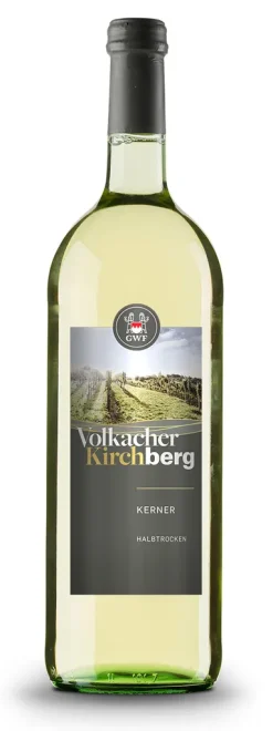 Winzergemeinschaft Franken Volkacher Kirchberg - Kerner QbA Halbtrocken 11% Vol. 1,0l