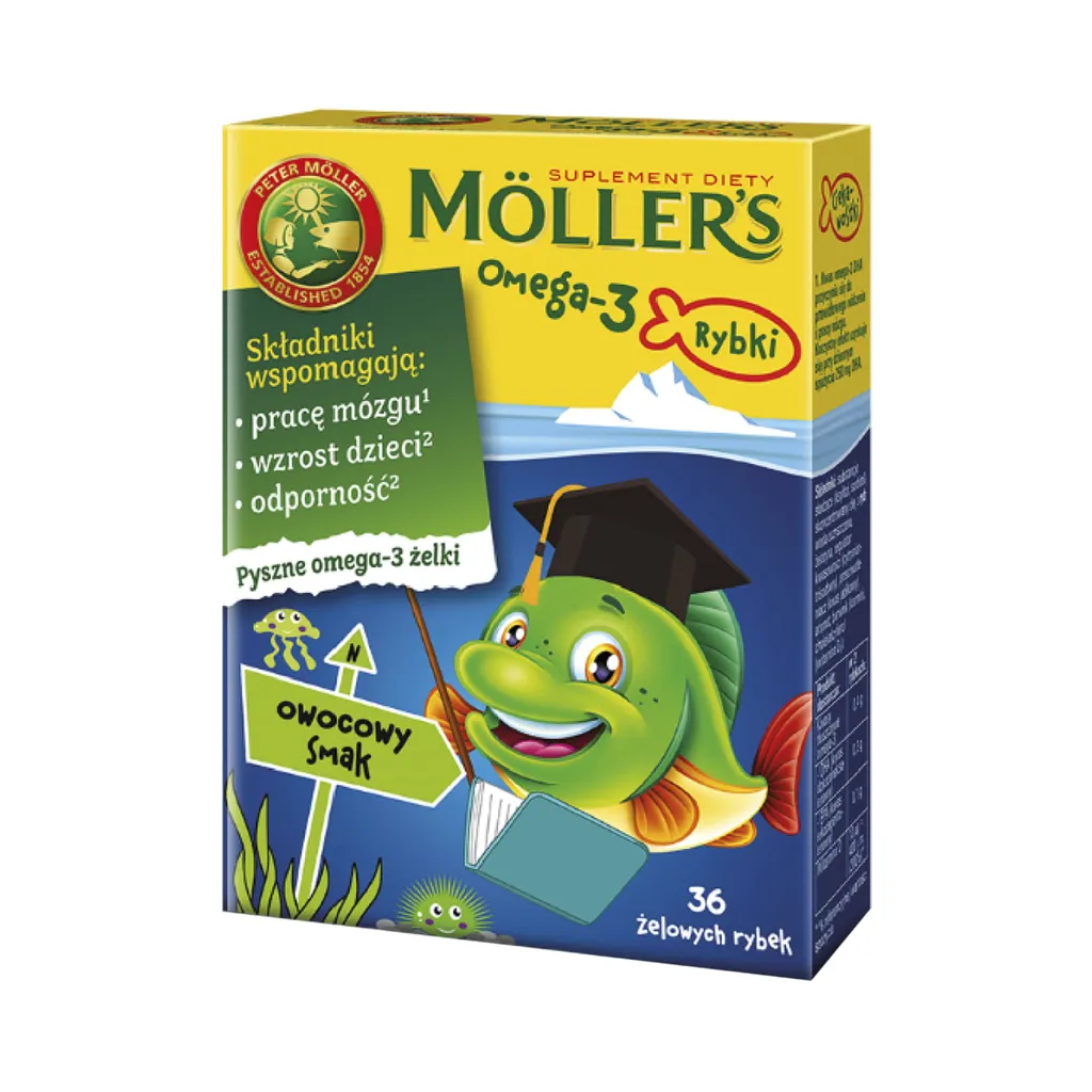 ORKLA MÖ LLER' S Omega-3 Fruity Fish Nahrungsergä Nzungsmittel 36 Stk. 1 ORKLA MÖ LLER' S Omega-3 Fruity Fish Nahrungsergä Nzungsmittel 36 Stk.