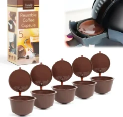 HomeShopXL 5x Wiederverwendbare Dolce Gusto Kaffeetasse - Umweltfreundlich - Nachhaltig - Kaffeetassen Kapseln - Nachfüllbare Kaffeekapseln - Kaffeekapsel - Dolce Gusto