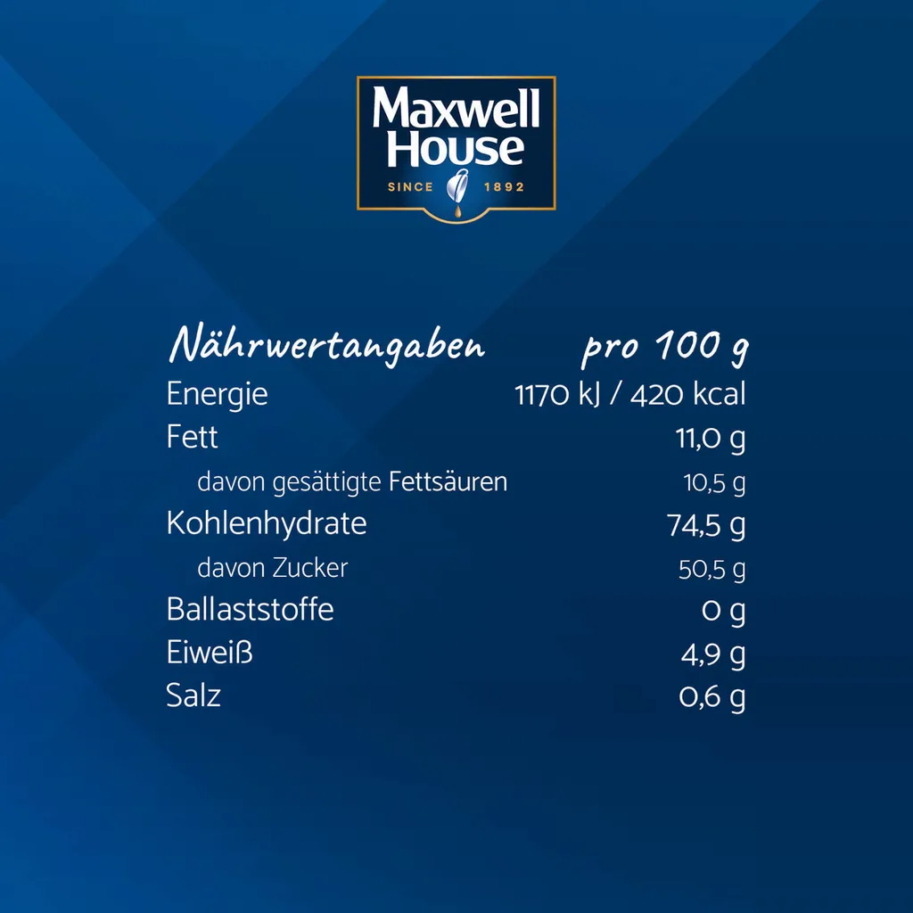 Jacobs MAXWELL HOUSE Typ Cappuccino Löslicher Kaffee 3 X 500 G Instantkaffee 7 Jacobs MAXWELL HOUSE Typ Cappuccino Löslicher Kaffee 3 X 500 G Instantkaffee – Bild 7