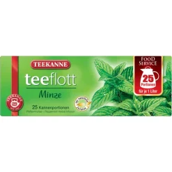 Teekanne Teeflott Minze Kräutertee Mit Aromatischer Pfefferminze 87g -Essen Verkäufe 9ac66d3960a821cd9b8473a04c46b186