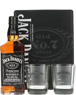 JACK DANIELS GESCHENKBOX (Blechbox) Limited Edition 2021 Mit 2 Gläsern 0,7L Alc. 40% Vol.