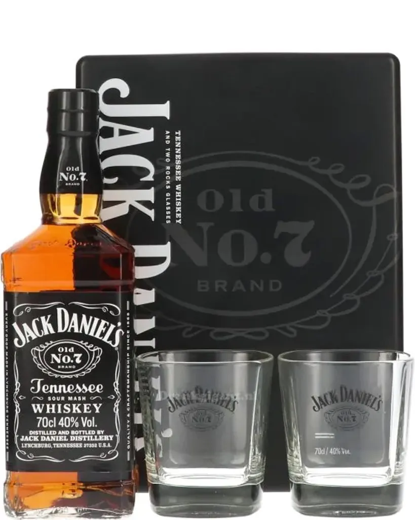 JACK DANIELS GESCHENKBOX (Blechbox) Limited Edition 2021 Mit 2 Gläsern 0,7L Alc. 40% Vol. 1 JACK DANIELS GESCHENKBOX (Blechbox) Limited Edition 2021 Mit 2 Gläsern 0,7L Alc. 40% Vol.