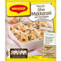 Maggi Fix Für Ofen Makkaroni Mit Frischkäse Mediterranen Kräutern 39g -Essen Verkäufe 9ae39f494f058186f265e2e80b2d1528