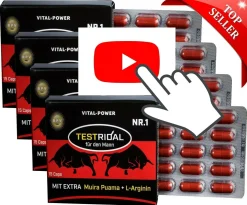 Capsumed Pharm BPV - TESTRIDAL 60 Kapseln - Hardcore Booster - Hochdosiertes Kombi-Produkt Perfekt Geeignet Für Sportler Und Aktive Männer - Kapseln Für Leichte Und Schnelle Einnahme -Mit 7 Hochwertigen Inhaltsstoffen - Perfekt Vor Und Während Der Aktivität - Optimal Bei Intensiven Belastungen - Hohe Bioverfügbarkeit - Ohne Künstliche Zusatzstoffe - Sehr Hohe Kundenzufriedenheit. Auch Zu Finden Unter Der Kategorie: Maca, L-Arginin, Zinc, Guarana, Ginseng, Koffein, Creatin Monohydrat, BCAA, EAA, Aminosäuren, Kreatin, Testo