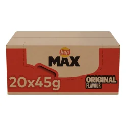PEPSICO Lay's Max Gerippte Chips Natur Box 20 X 45 Gramm -Essen Verkäufe 9d1d80f8bffceab81be8efa99118d29b