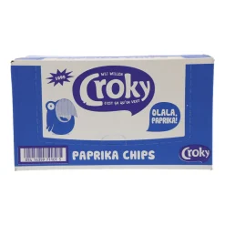 Croky Chips Paprika, Vegetarisch-vegan-glutenfrei-laktosefrei 12 Beutel X 100 Gramm