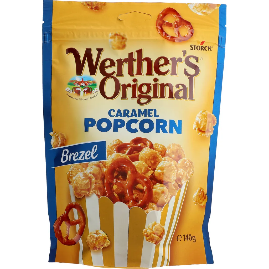 Storck Werthers Original Popcorn Brezel Karamell Und Salzüberzogen 140g 4 Storck Werthers Original Popcorn Brezel Karamell Und Salzüberzogen 140g – Bild 4
