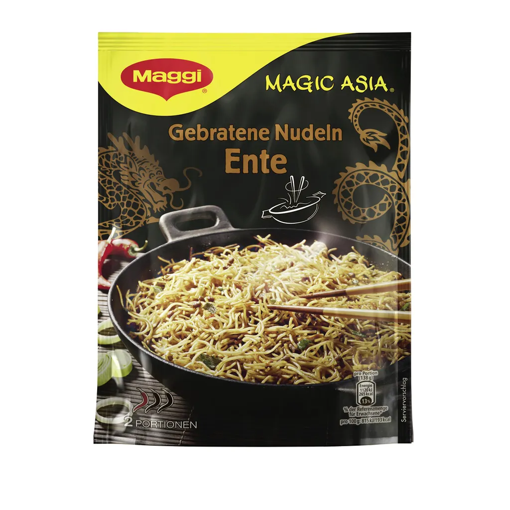 Maggi Gebratene Nudeln Ente Asiatisch Gewürzt Für 2 Portionen 119g 3 Maggi Gebratene Nudeln Ente Asiatisch Gewürzt Für 2 Portionen 119g – Bild 3