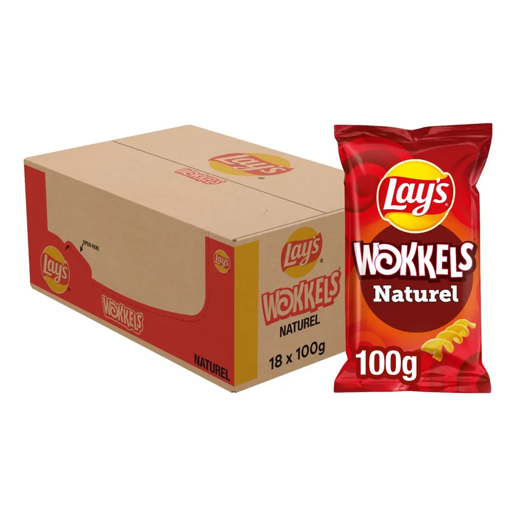 PEPSICO Lay's Wokkels Natural Chips 18 Beutel X 100 Gramm 2 PEPSICO Lay's Wokkels Natural Chips 18 Beutel X 100 Gramm – Bild 2