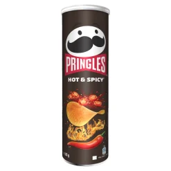 Kellogg Pringles Hot And Spicy Stapelchips Mit Scharf Würzigem Geschmack 185g