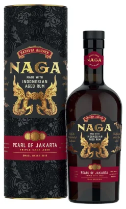 Naga Rum Pearl Of Jakarta | Triple Cask Aged | Small Batch 2019 | 0,7l Flasche In Tube