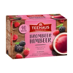 Teekanne Teehaus Brombeer Himbeer Früchtetee Fruchtig Frisch Aromatisiert 90g