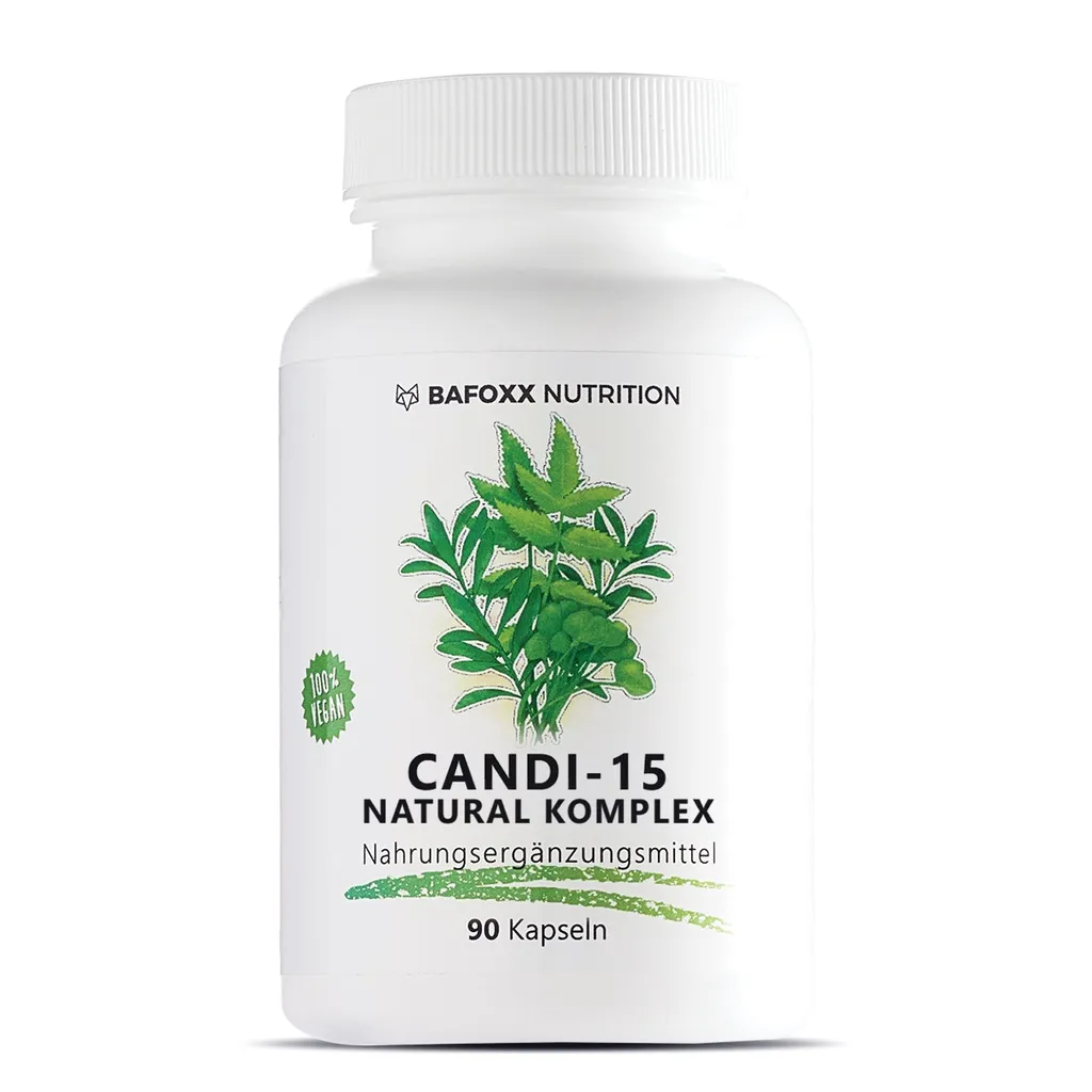 BAFOXX Nutrition® CANDI-15 Natural Komplex - 90 Kapseln Hochdosiert - Naturprodukt Mit 15 Pflanzlichen Zutaten U.a. Neem 1 BAFOXX Nutrition® CANDI-15 Natural Komplex - 90 Kapseln Hochdosiert - Naturprodukt Mit 15 Pflanzlichen Zutaten U.a. Neem