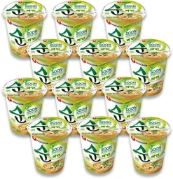 K&K [ 12x 67g ] NONG SHIM SOON VEGGIE CUP Noodle SOUP Gemüse Instant Nudelsuppe