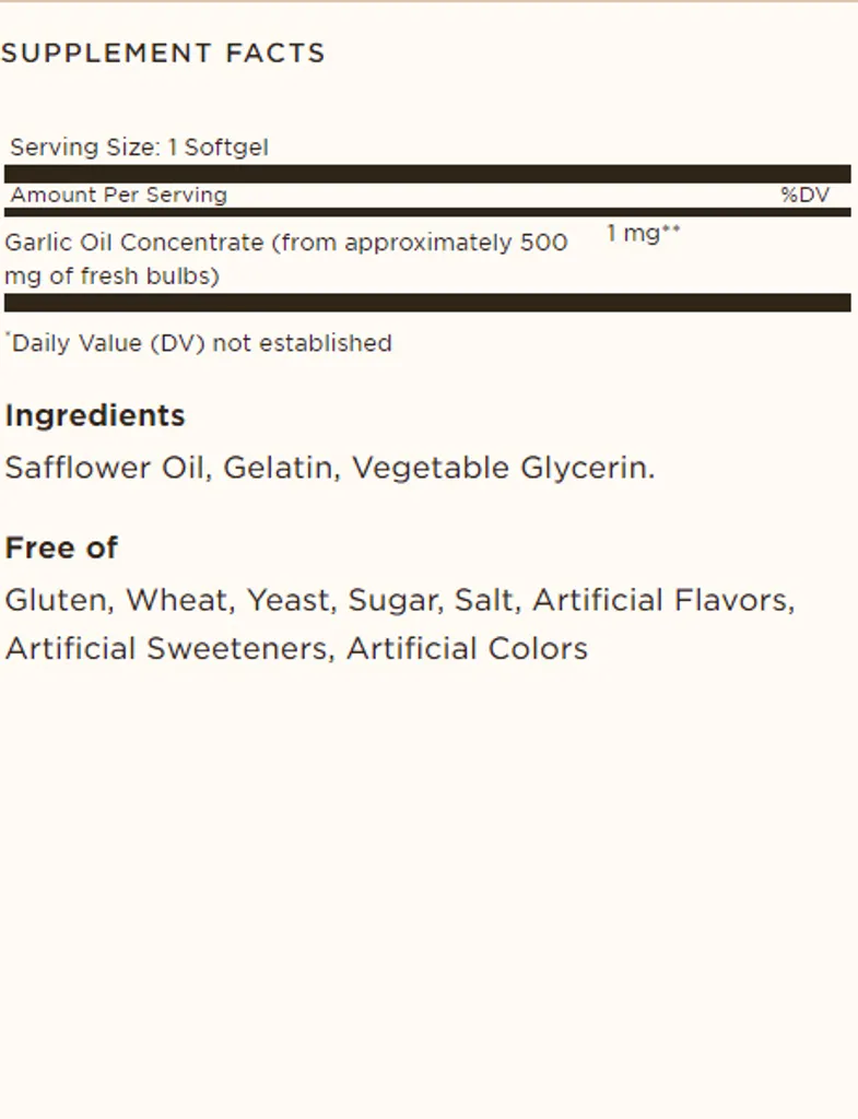 Solgar, Garlic Oil Perles (Reduced Odor), 250 Weichkapseln 6 Solgar, Garlic Oil Perles (Reduced Odor), 250 Weichkapseln – Bild 6