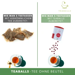 Teaballs GmbH TEABALLS - Erdbeere (1x 8g) | BLACK SELECTION | 30-60 Tassen Tee 9 Teaballs GmbH TEABALLS - Erdbeere (1x 8g) | BLACK SELECTION | 30-60 Tassen Tee -Essen Verkäufe a738c0de3dd27b5bdc5b6cb7a4549cab