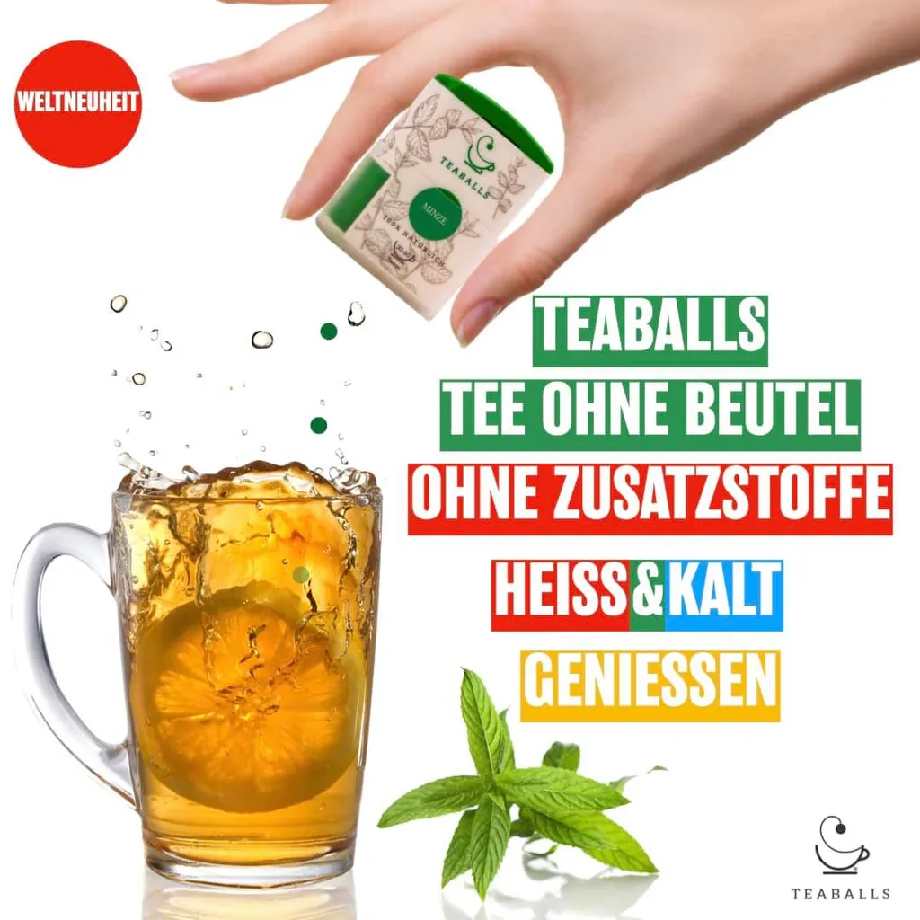 Teaballs GmbH TEABALLS - Erdbeere (1x 8g) | BLACK SELECTION | 30-60 Tassen Tee 2 Teaballs GmbH TEABALLS - Erdbeere (1x 8g) | BLACK SELECTION | 30-60 Tassen Tee – Bild 2