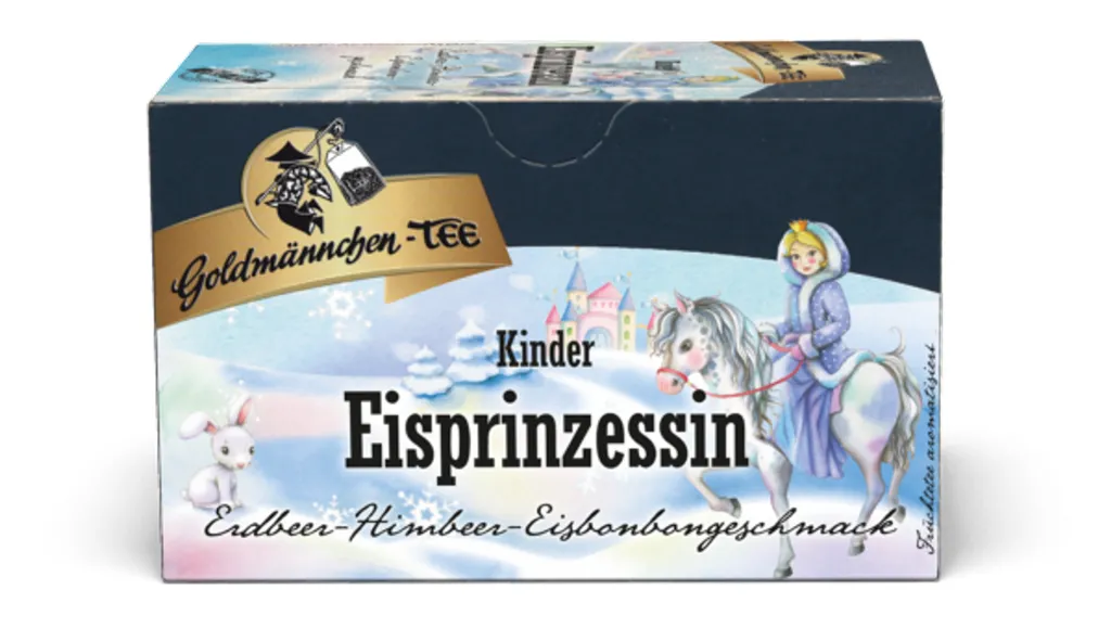 Goldmännchen Kinder Tee Eisprinzessin, Erdbeer-Himbeer-Eisbonbon, Aromatisierter Früchte-Kräutertee, 20 Einzeln Versiegelte Teebeutel 1 Goldmännchen Kinder Tee Eisprinzessin, Erdbeer-Himbeer-Eisbonbon, Aromatisierter Früchte-Kräutertee, 20 Einzeln Versiegelte Teebeutel