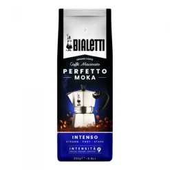 Bialetti Perfetto Moka Stark 250 G, 250 G, Dunkle Röstung, Kaffee, 30% Arabica, 70% Robust, Tasche