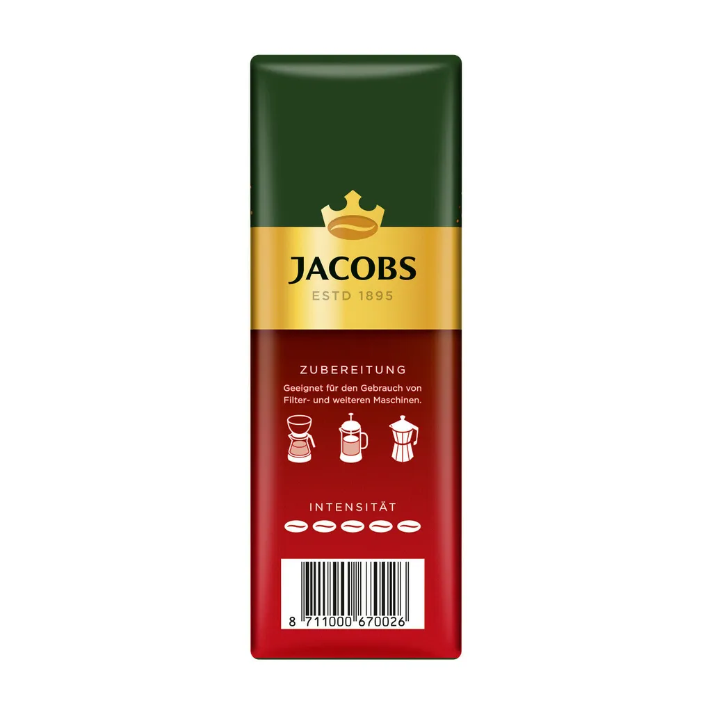 JACOBS Filterkaffee Meisterröstung 6 X 500 G Röstkaffee Gemahlen Pulverkaffee + 1 Becher + 1 Dose 6 JACOBS Filterkaffee Meisterröstung 6 X 500 G Röstkaffee Gemahlen Pulverkaffee + 1 Becher + 1 Dose – Bild 6