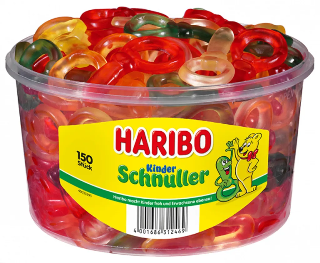 Haribo Kinder Schnuller Mit Fruchtgeschmack 5fach Sortiert 1200g 3 Haribo Kinder Schnuller Mit Fruchtgeschmack 5fach Sortiert 1200g – Bild 3
