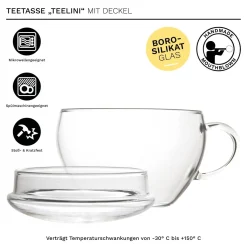 Creano ErblühTeelini Teeblumen Geschenkset Mit Teeglas Und 8 Teeblumen Im Tassenformat -Essen Verkäufe ae4af430ddf0b42c4358d59c8c4233cb