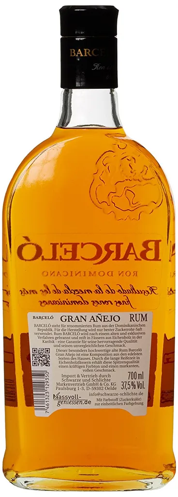 Ron Barcelo Rum Ron Barcelo Gran Anejo | 37,5 % Vol | 0,7 L 2 Ron Barcelo Rum Ron Barcelo Gran Anejo | 37,5 % Vol | 0,7 L – Bild 2