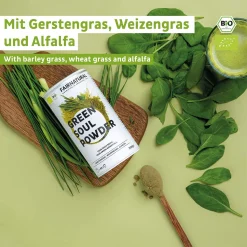 Fairnatural Green Bowl Smoothie-Pulver [aus Deutschland] Grünes Pulver Mit Gerstengras, Weizengras, Alfalfa Und Vielen Weiteren Superfoods (200g) -Essen Verkäufe b1135342129e0ee977a37c777e985a65
