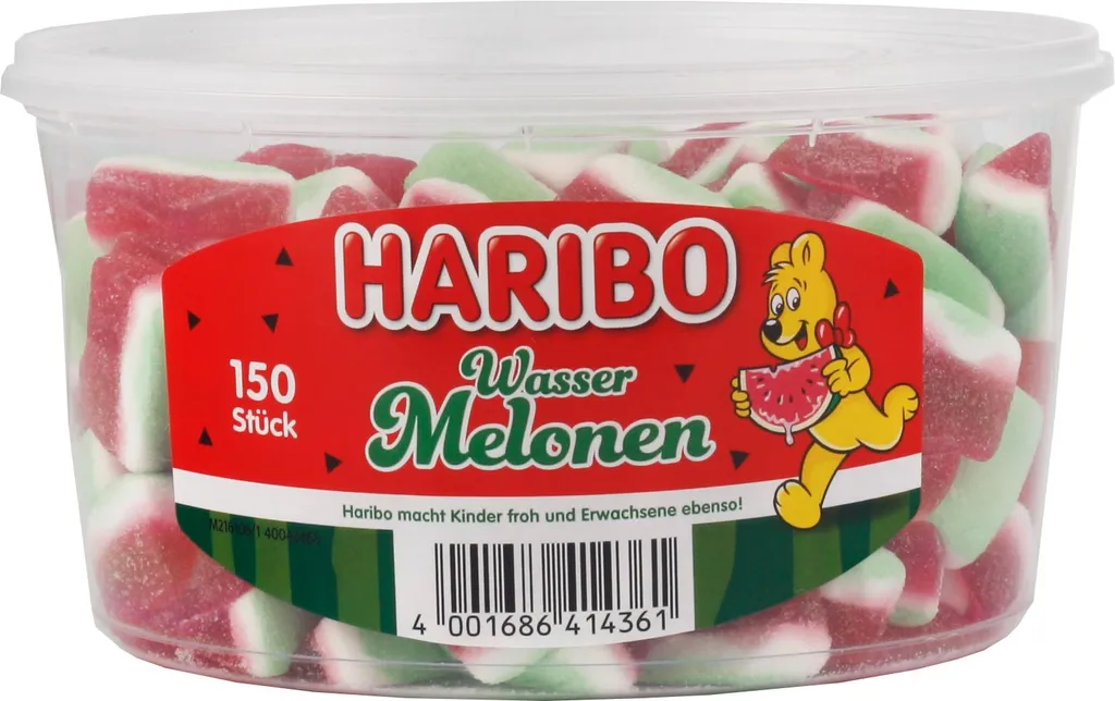 Haribo Melonen Fruchtgummi Wassermelonengeschmack Süss Sauer 1050g 2 Haribo Melonen Fruchtgummi Wassermelonengeschmack Süss Sauer 1050g – Bild 2