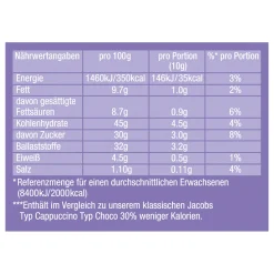 JACOBS Typ Cappuccino Choco So Leicht Mit Milka Geschmack 12 Beutel - 12 X 400g -Essen Verkäufe b29eb38e81f1fc0c0689c69210552d60