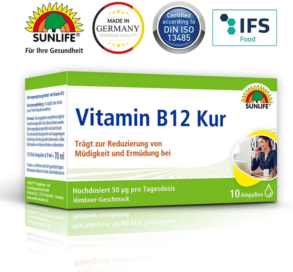 Sunlife Vitamin B12 Kur 10x 7ml 2 Sunlife Vitamin B12 Kur 10x 7ml – Bild 2